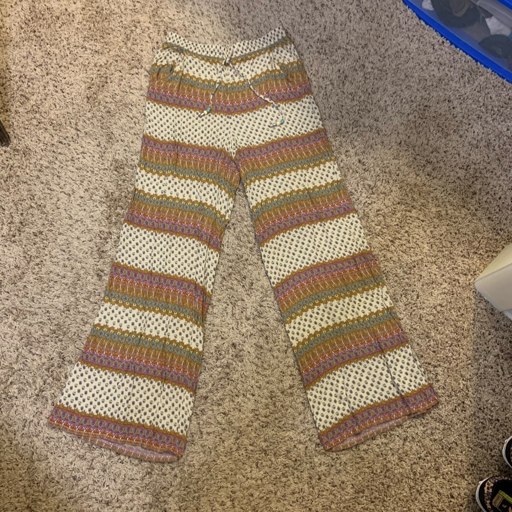 Striped, patterned, boho pants